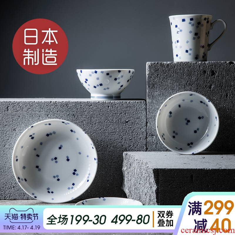 Japan 's imports of ceramic tableware suit dish bowl suit home dishes suit rice bowl dish dish square