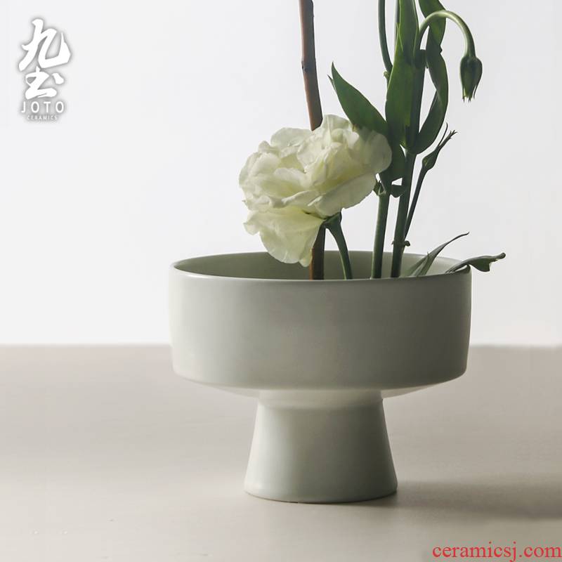 About Nine soil coarse pottery Japanese compote soup bowl dessert tray household ceramic tea floret furnishing articles by hand
