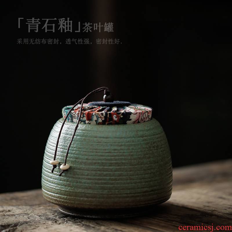 ShangYan Japanese ceramic tea pot household seal storage POTS of black tea, black tea tea canister package storage tank