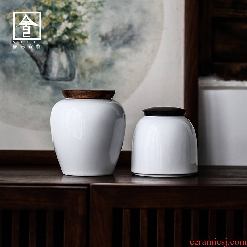 The Self - "jingdezhen Japanese ceramic tea pot, household porcelain pot seal pot of tea storehouse storage POTS, POTS