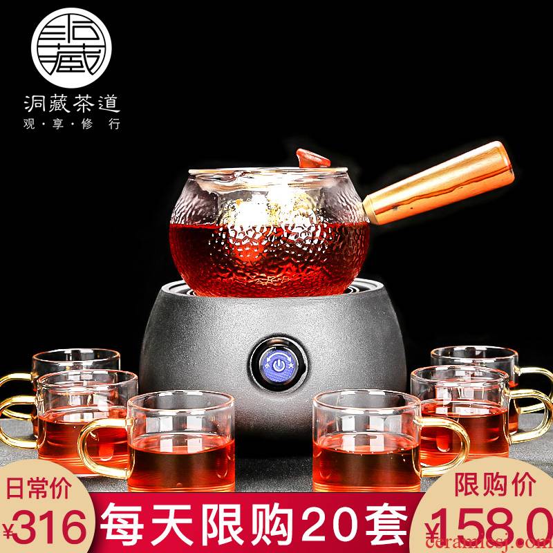 In building steam cooking boiling tea ware suit glass teapot tea stove'm small electric teapot TaoLu household