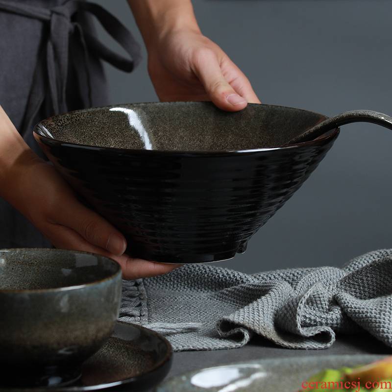 Creative glaze under Japanese glaze color variable glaze ceramic tableware move dishes home dinner plate dishes set combination
