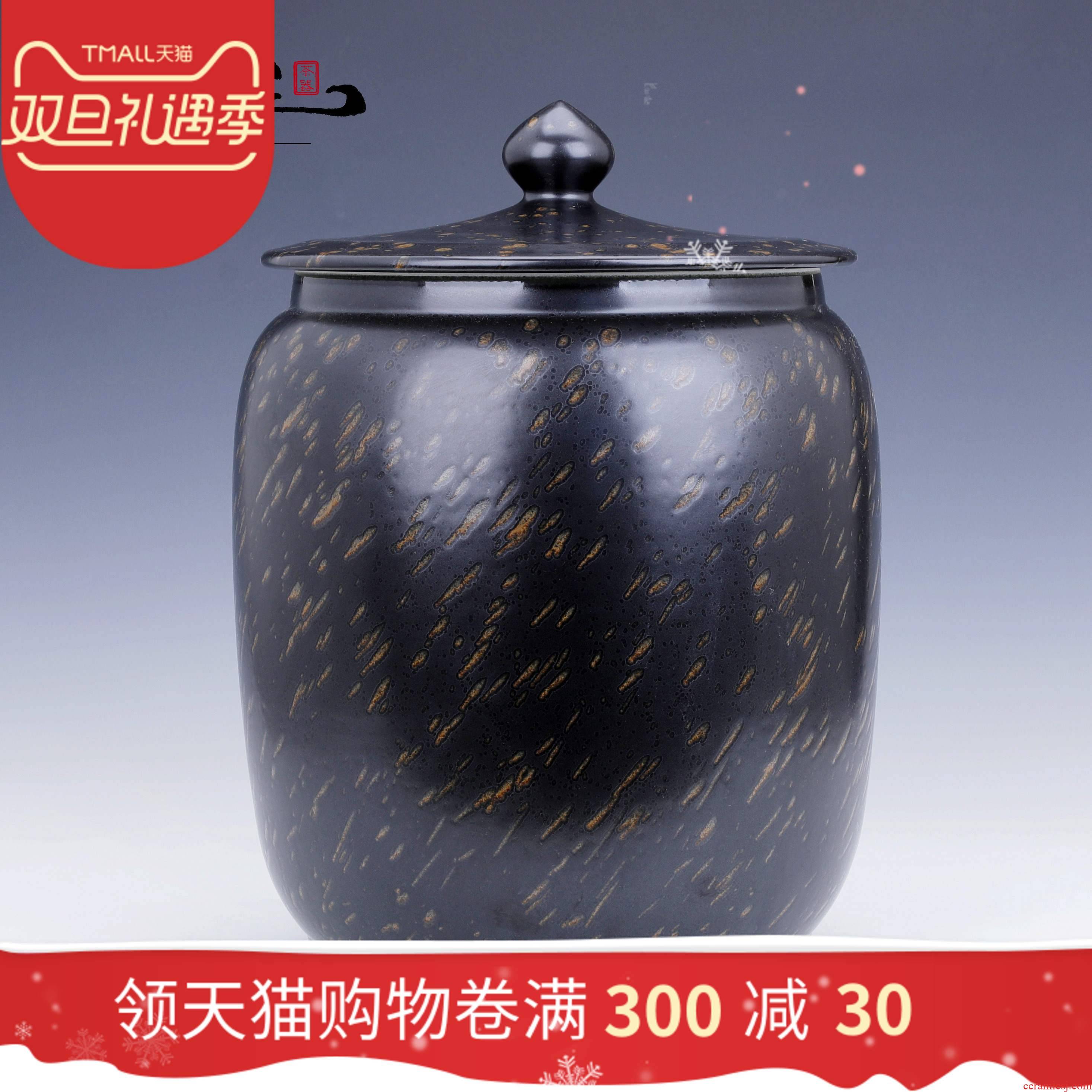 Seven cakes tea pot seal moisture a large household ceramic tea cake storage tank large capacity storage tanks