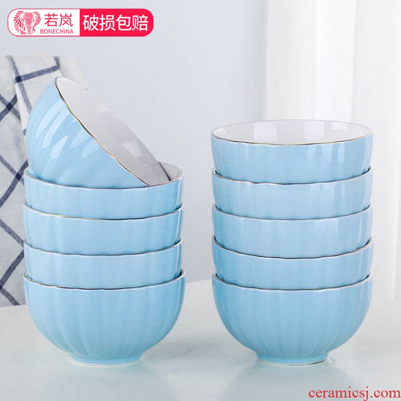 10 a to tangshan home 4.5 inches to eat rice bowls ceramic bowl bowl dishes dishes suit small bowl