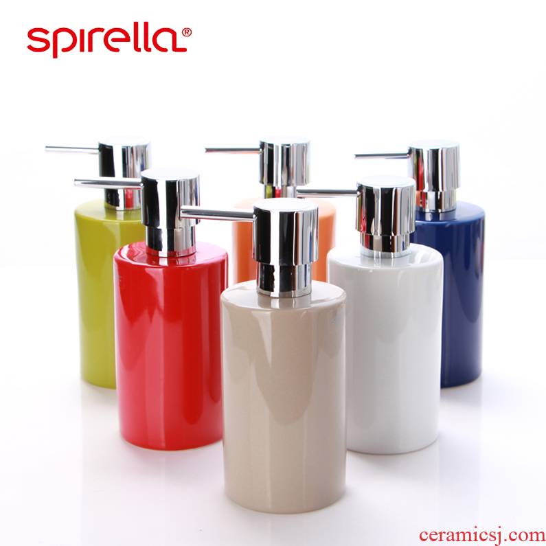 SPIRELLA/silk pury contracted creative ceramic soap, lotion bottle bathroom toilet hand washing liquid bottle