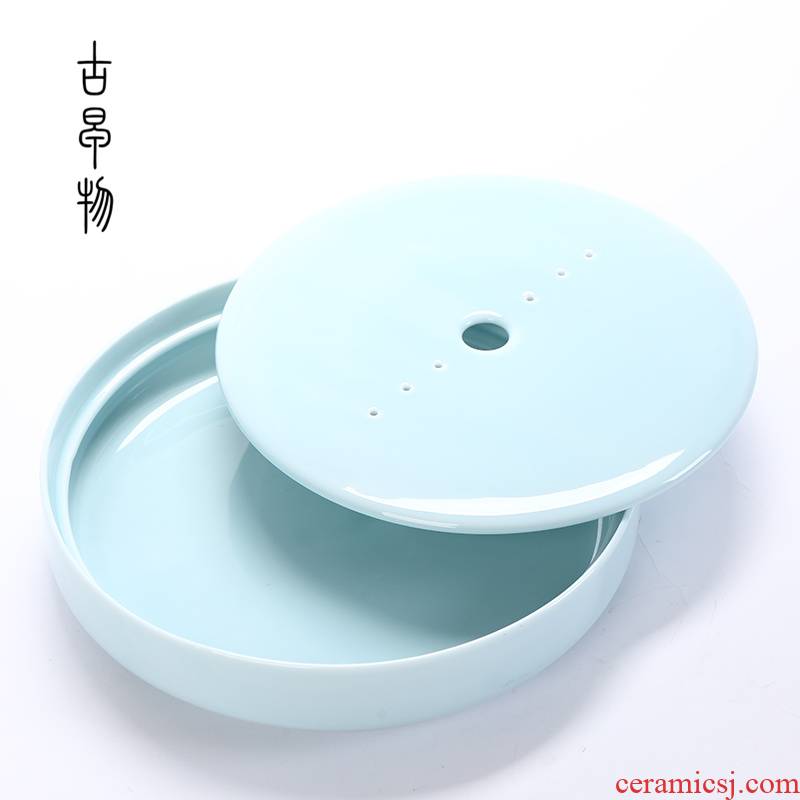 Ceramic dry small sets of dehua white porcelain tea tray bearing pot cup Japanese - style shadow oolong tea sets of kung fu tea set home