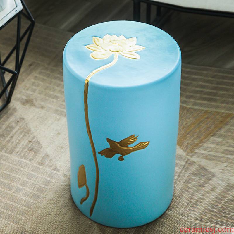 The New Chinese jingdezhen ceramic stools creative I and contracted sitting room ground furnishing articles in who embroidered pier summer cool shoes who
