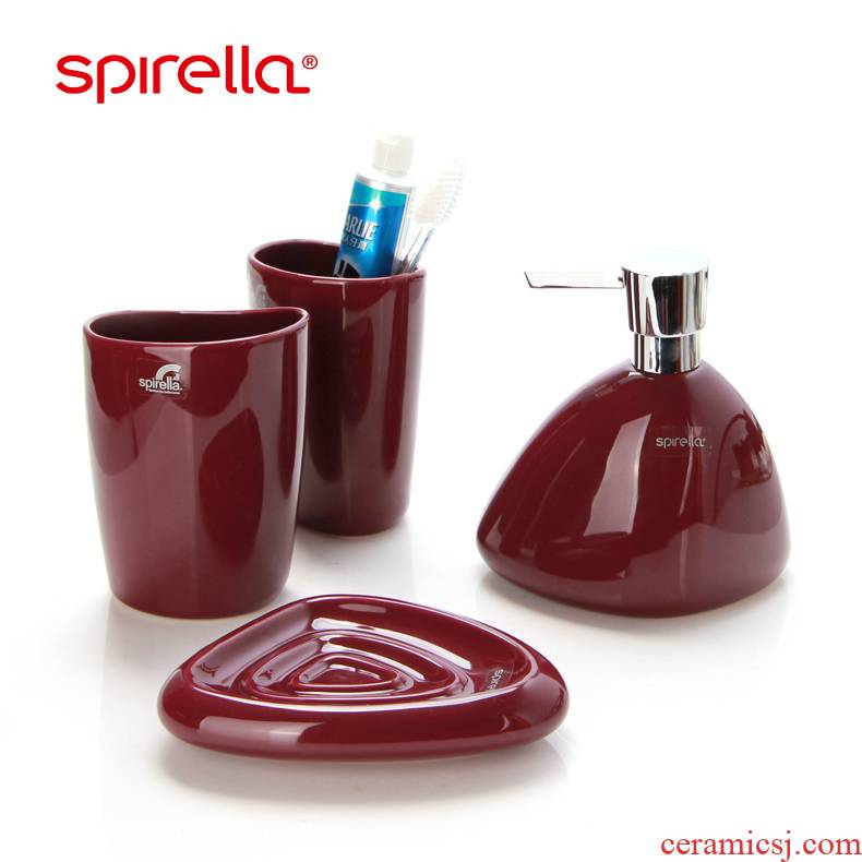 SPIRELLA 4 times/silk pury ceramic sanitary ware washing suit bathroom suite mouthwash mouthwash cups