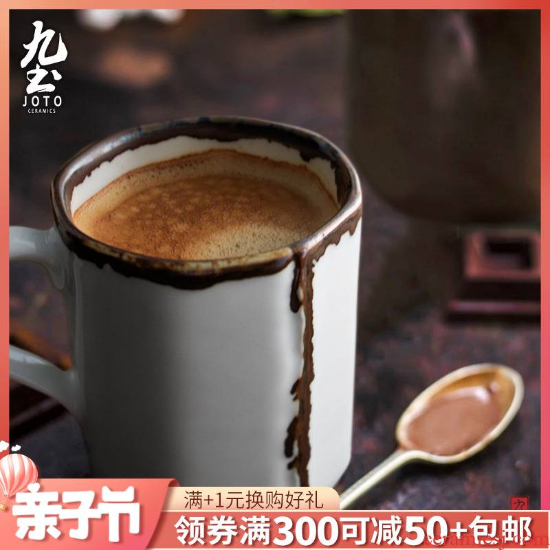 About Nine move soil jingdezhen European milk ultimately responds coffee cup keller creative contracted household ceramics couples
