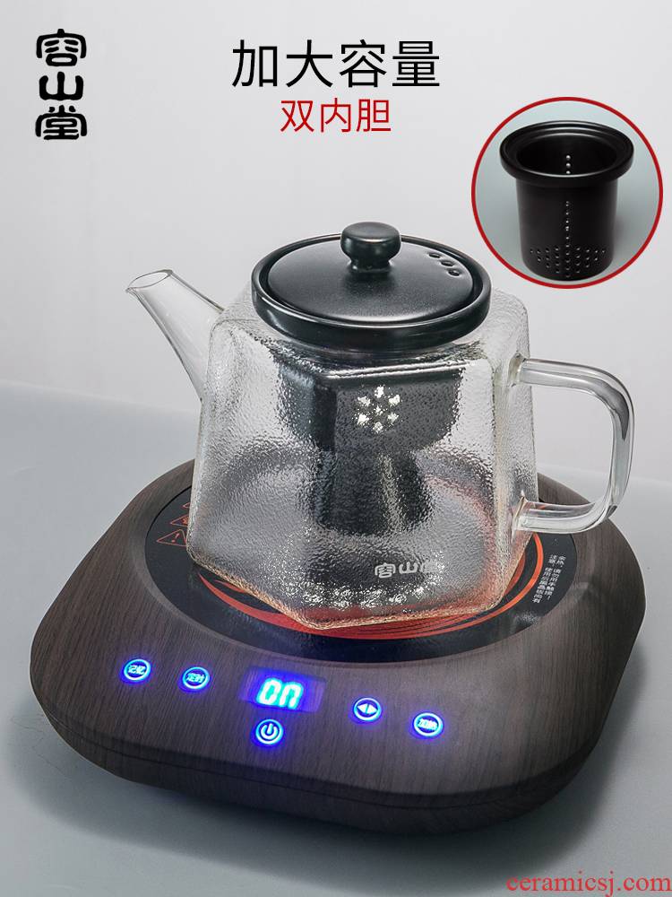 Ceramic glass tea steamer RongShan hall automatic electric TaoLu tea stove large steam boiling tea kettle, tea sets