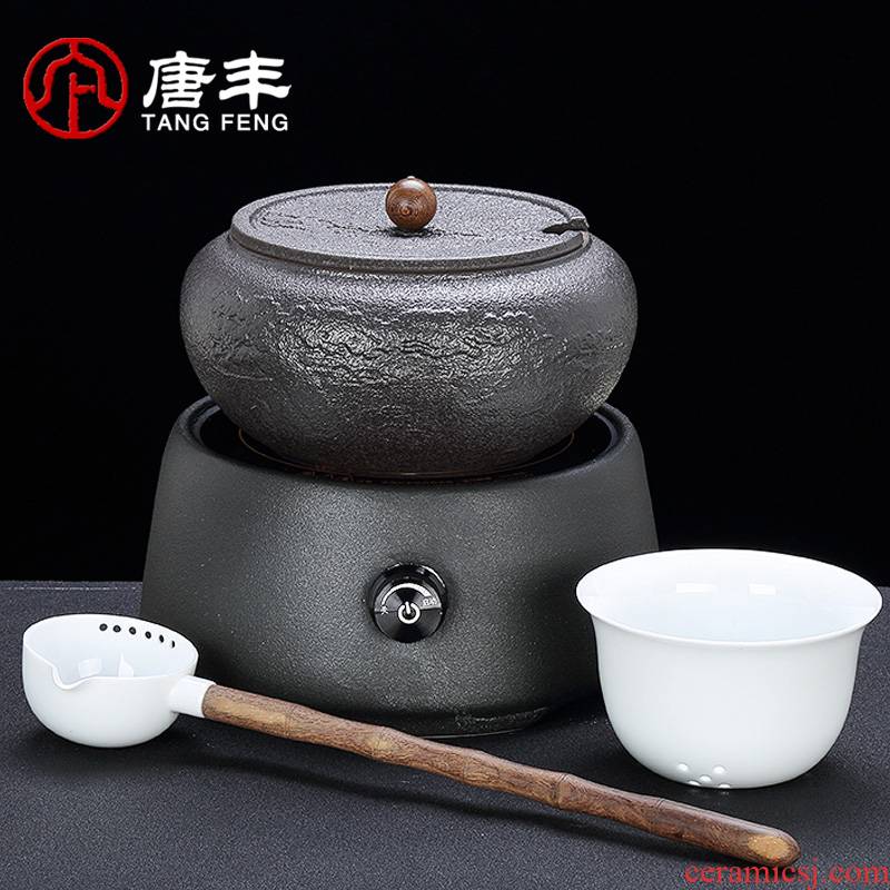 Electrical TaoLu Tang Feng household ancient ceramic cooking bowl is black tea pu 'er cooking pot suit small boiling water tea stove