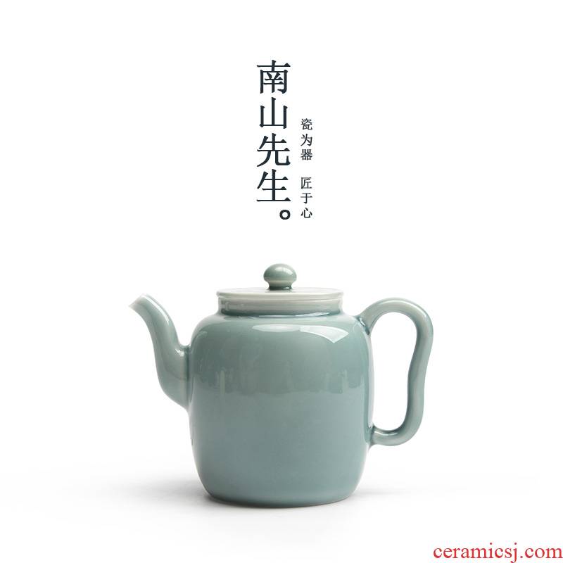 Mr Nan shan first green ceramic teapot single pot of large capacity belt filter domestic Japanese teapot suit