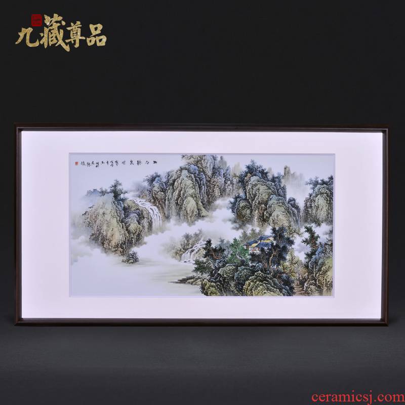 Jingdezhen ceramic dong - Ming li famous hand - made figure valley DE spring adornment porcelain plate paintings of Chinese style household decoration