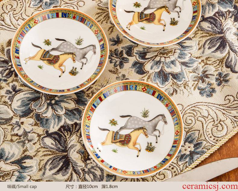 Western Europe type 60 head lead - free ipads porcelain of jingdezhen ceramics tableware high - end dishes suit household wedding gifts