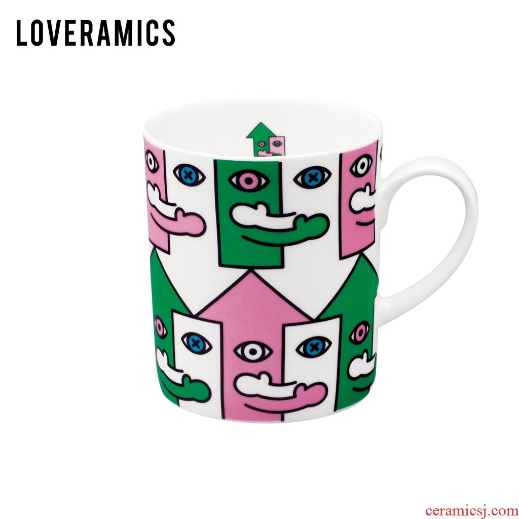Loveramics love June I love mark cup three 380 ml ipads porcelain cup of milk tea cup cup (U & D)