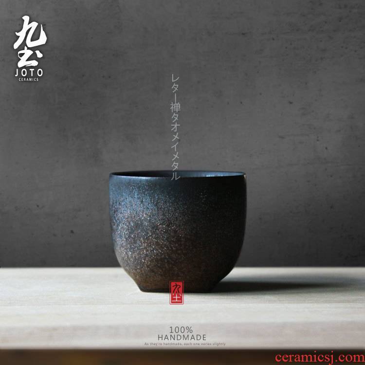 About Nine soil tea sample tea cup, small cup of puer tea cup archaize restoring ancient ways Japanese zen kung fu tea set, ceramic cups