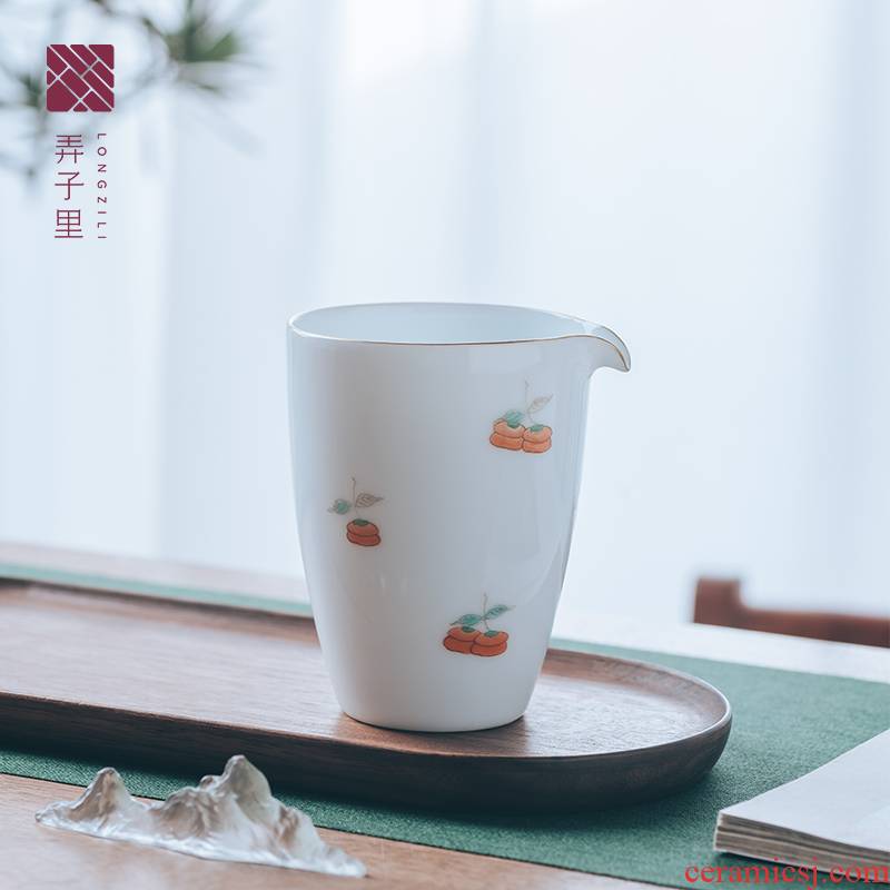 Get in jingdezhen) suits for large household kung fu tea set ceramic fair keller points a single tea is tea sea