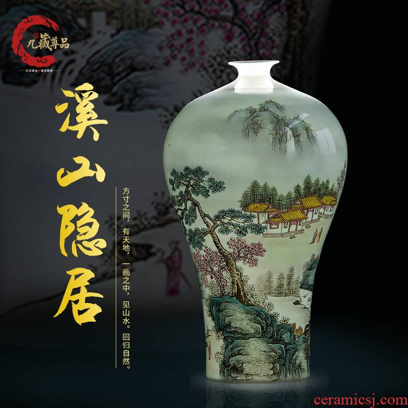 The Master of jingdezhen ceramics new Chinese style hand - made vases furnishing articles marriage room sitting room porch household decoration decoration