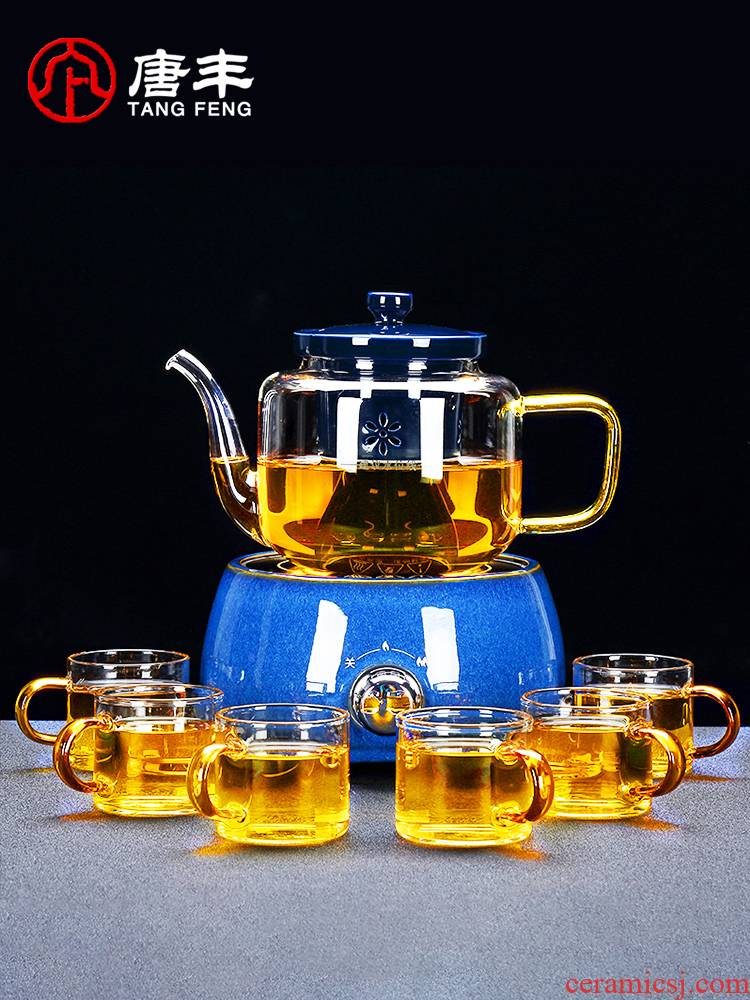 TaoLu Tang Feng electricity boiling tea ware suit heat - resistant glass teapot household contracted pot of boiled tea stove heating transparent