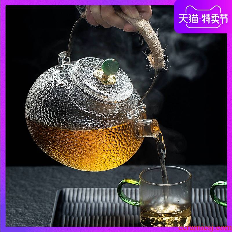 Glass kettle boil tea filter teapot high temperature pot kung fu tea set electric hammer girder TaoLu