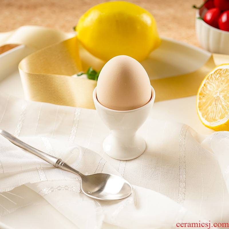 Ou strengthen porcelain egg ceramic egg holder frame creative egg cup practical egg egg egg cup table utensils