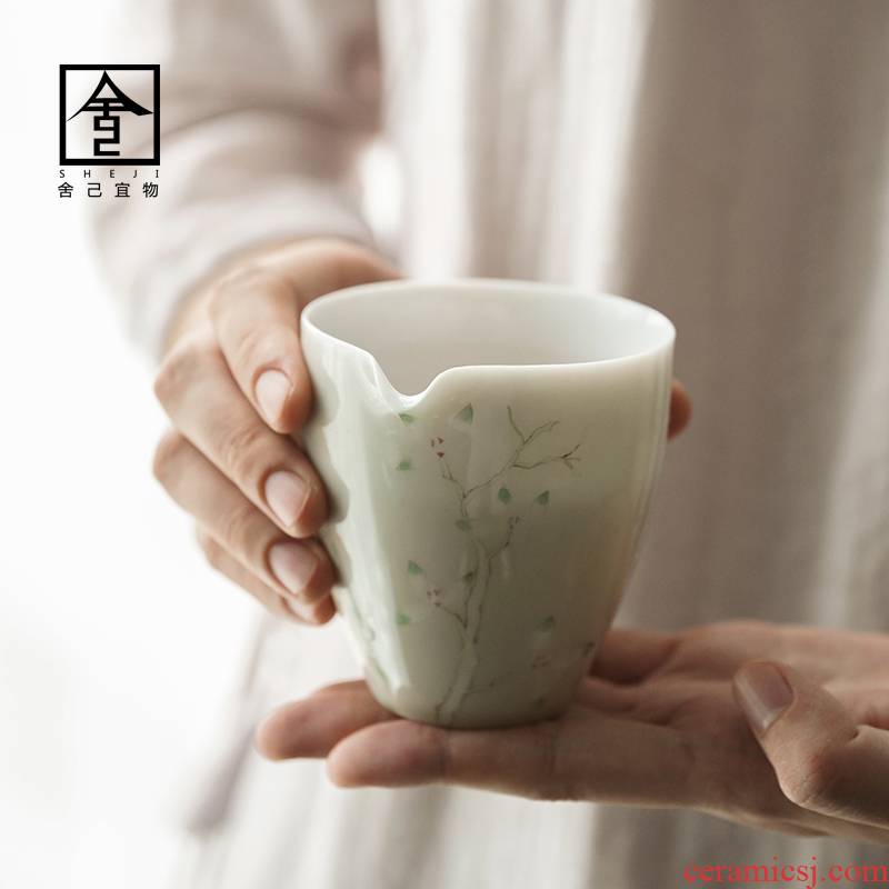 Jingdezhen self - "hand - made orchid points male cup Japanese tea ware ceramics fair keller cup tea tea sea individual