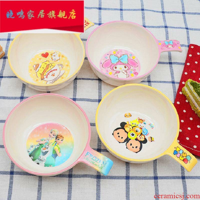 Baby children melamine bowl plastic cartoon express creative job eat soup bowl imitation ceramic bowl