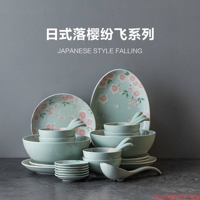 Japanese ceramic dishes suit household dish bowl rice bowls rainbow such as bowl bowl by by 2/4/6 tableware portfolio