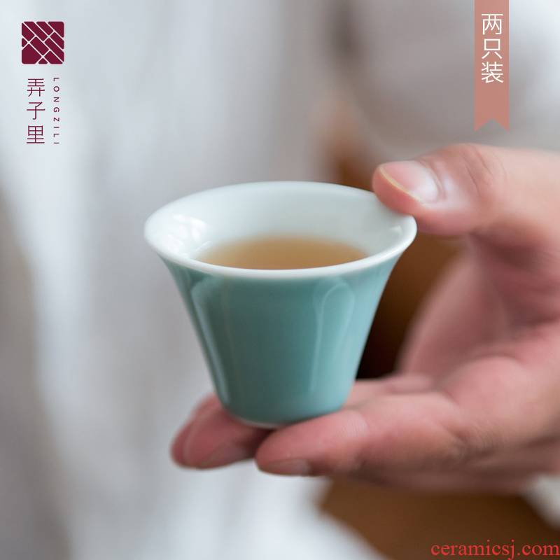 Made in jingdezhen ceramic checking household sample tea cup kung fu tea set suit to build master cup small tea cups