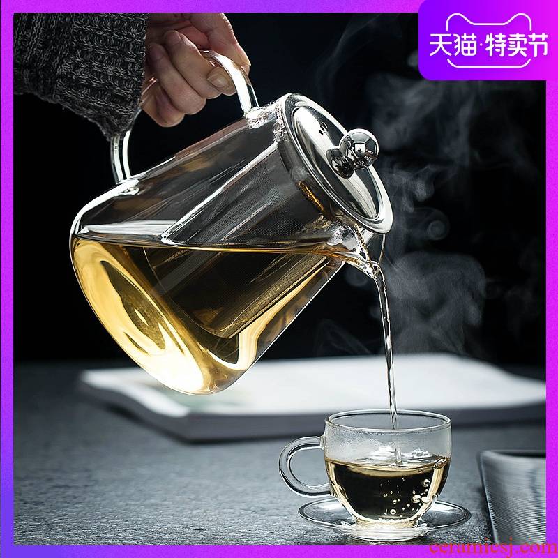 Glass teapot household filter explosion - proof high - temperature electric TaoLu tea kettle boil tea mercifully kung fu tea set