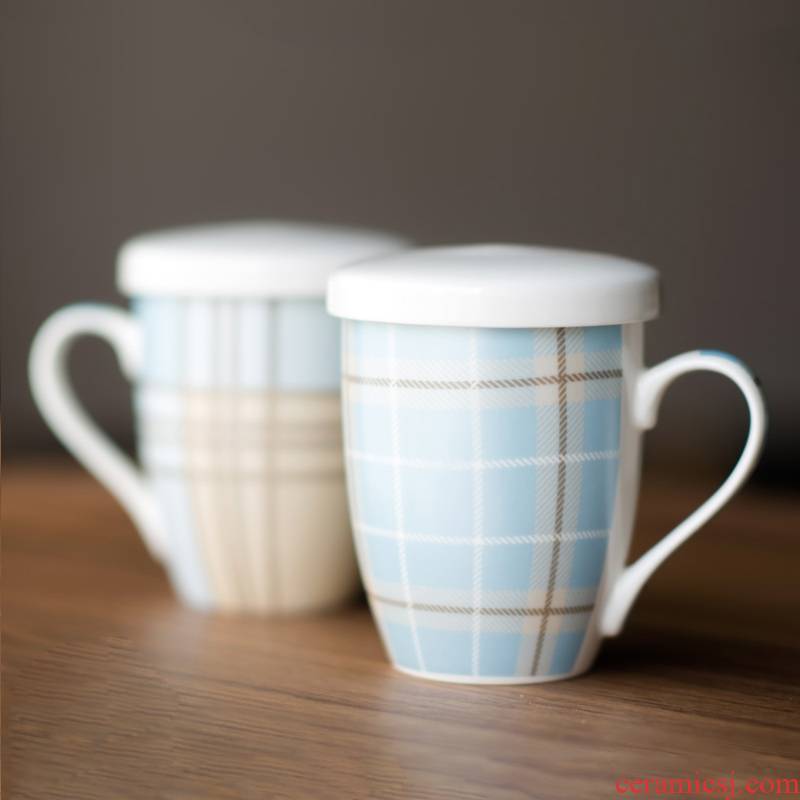 Creative keller single European contracted household ceramic cup of milk coffee cup sitting room dining - room tea cups