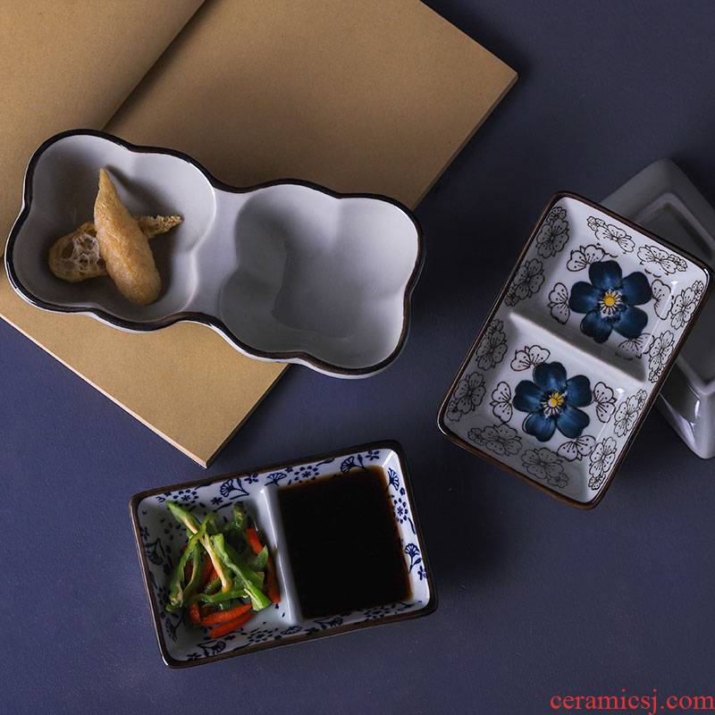 A creative Japanese ceramic small dish condiment flavour dish of sauce vinegar dish hotel multi - purpose restaurant dishes