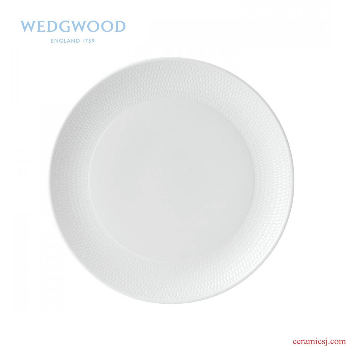 Wedgwood waterford Wedgwood Gio honeycomb 23 cm series flat single ipads porcelain snack plate/cold dish plate