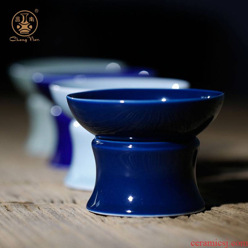 Chang south color glaze) boutique tea tea filters of jingdezhen ceramics filter mesh kung fu tea accessories