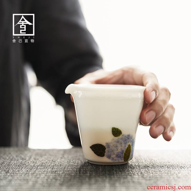 Ceramic hand - made thin body white porcelain are fair keller cup tea ware ceramics by hand and cup points kung fu tea cups