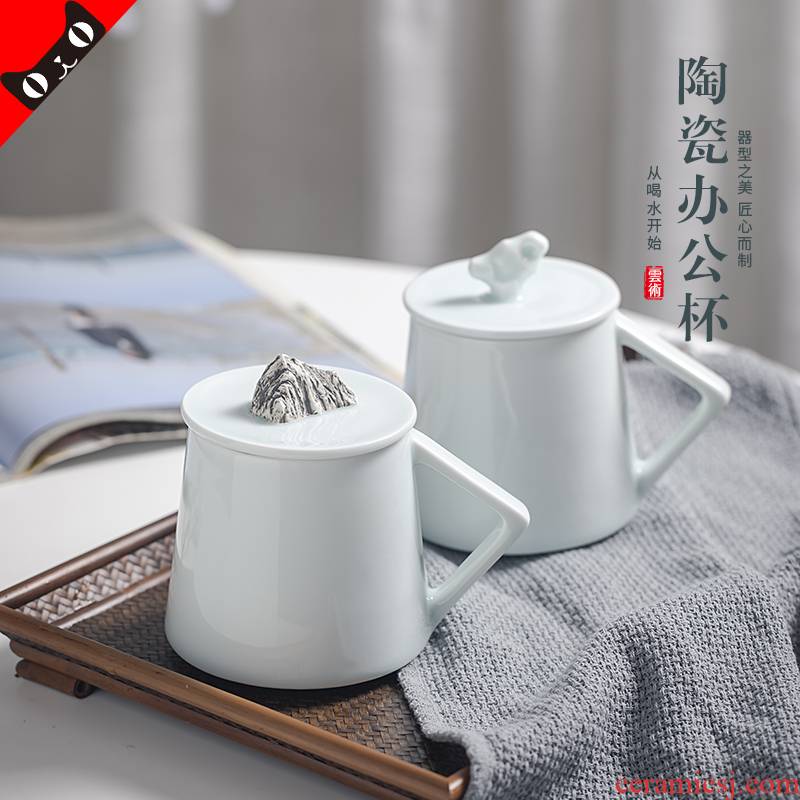 Cloud hill operation manual cup of jingdezhen ceramic mugs creative glass office to send the cup a cups