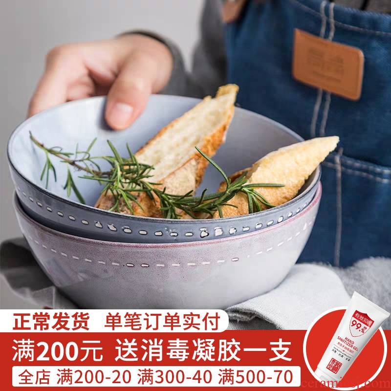 Jian Lin, Nordic contracted ceramic tableware household rice bowls of porridge noodles bowl of soup bowl dishes cup suit Mr Samak sundaravej