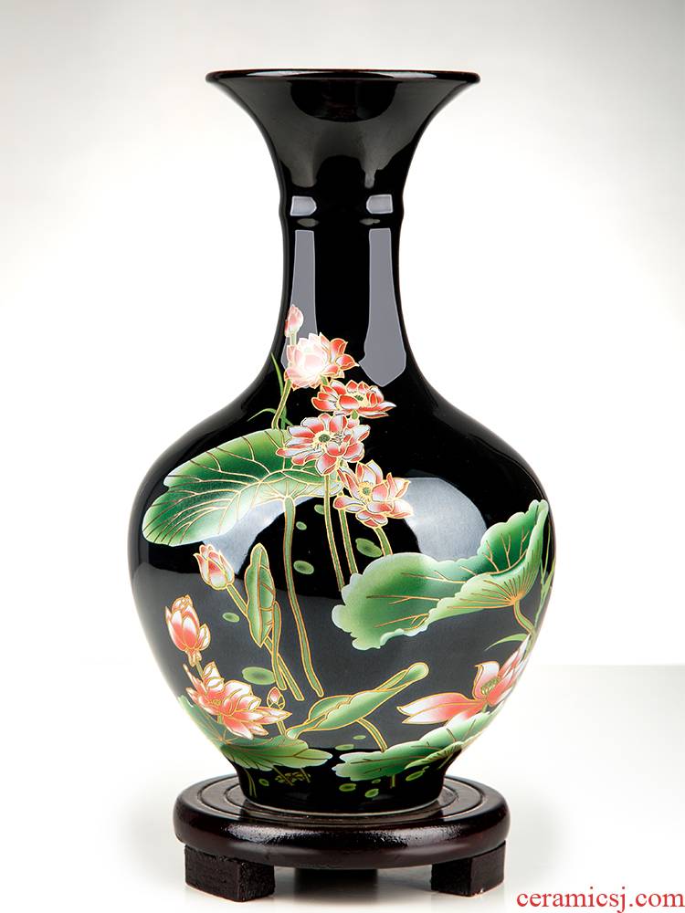 Jingdezhen ceramics vase furnishing articles TV ark, dried flower flower arranging the modern Chinese style household, sitting room adornment porcelain