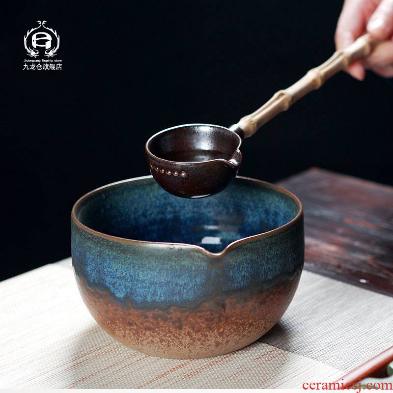DH jingdezhen tea by hand wash to filter Japanese dishes slag bucket tea tea bowl of tea is tea spoon tea accessories