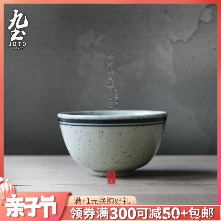 About Nine soil imitation Ming kung fu noggin jingdezhen ceramic tea set hand - made porcelain sample tea cup master cup restoring ancient ways