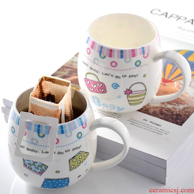 Creative express cartoon cup keller ceramic coffee cup couples milk glass ceramic ipads porcelain cup tea cups