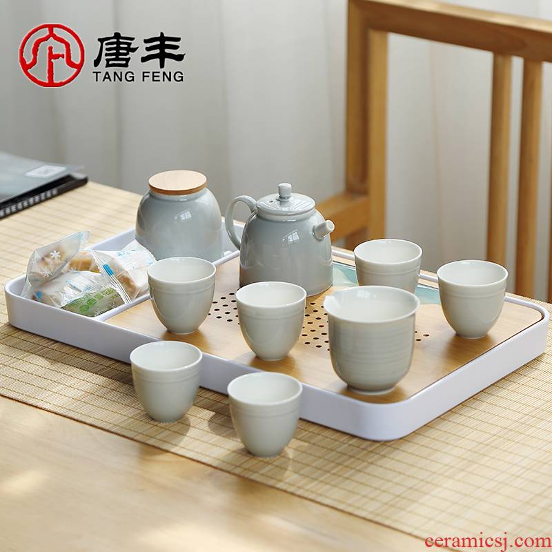 Tang Feng Japanese tea kettle kung fu tea set household contracted ceramics office dry terms with a small set of gift boxes