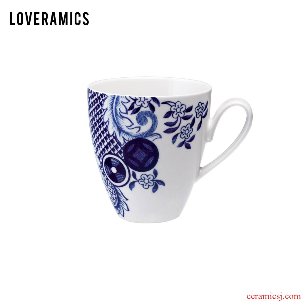 Loveramics love Mrs Love blue glaze color under 420 ml milk cup tea cup (blue)