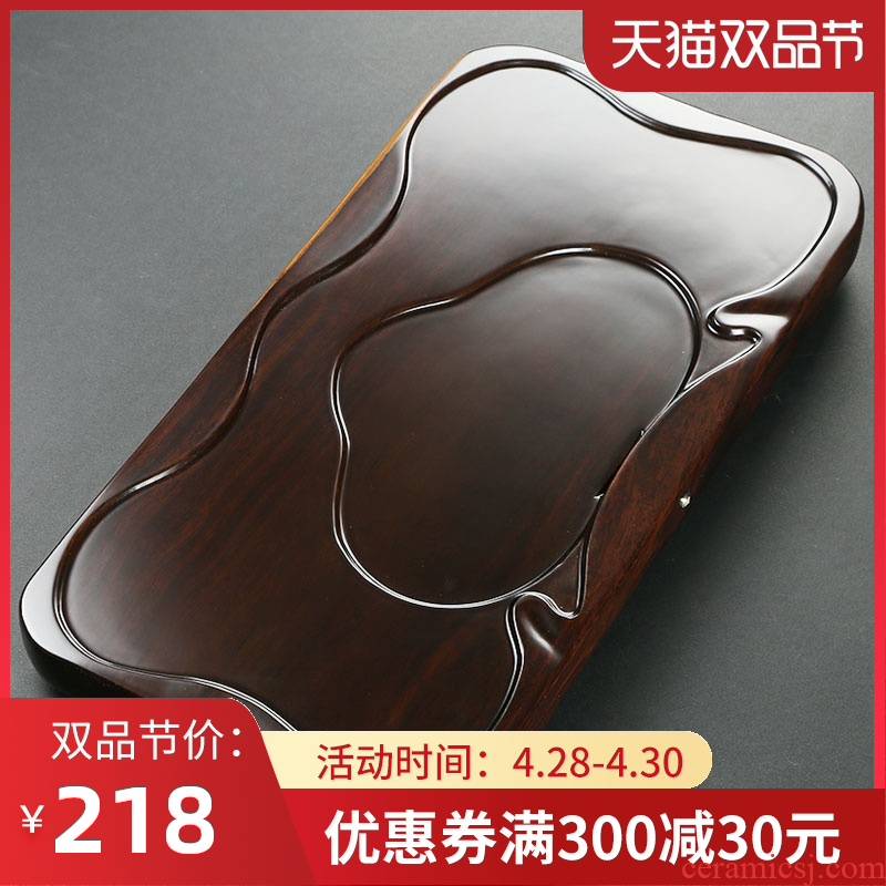 MaiTao solid wood tea sea kung fu tea set more suit the whole piece of large drainage tea saucer ebony tea tray