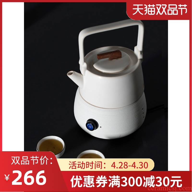 MaiTao coarse pottery pot of tea kettle ceramic girder are larger boiled tea tea tea set TaoLu curing pot of electricity