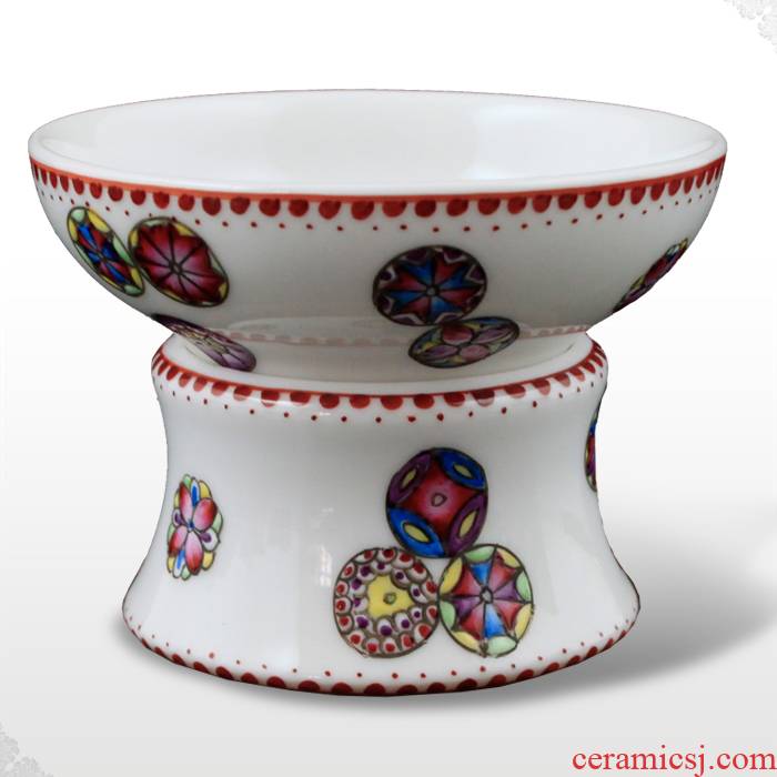 Offered home - cooked hand colored enamel porcelain in jingdezhen tea tea filter) tea, tea products furnishing articles