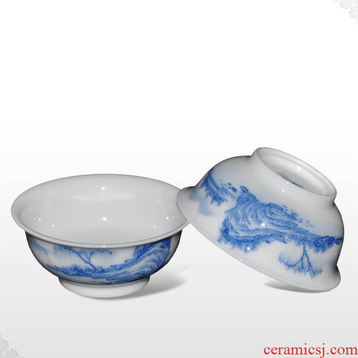 Offered home - cooked teacups hand - made porcelain in jingdezhen porcelain tea set manual sample tea cup kung fu tea bowl