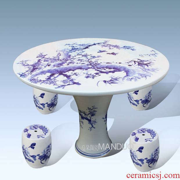 Jingdezhen porcelain ceramic table adornment is suing balcony garden villa garden art porcelain table
