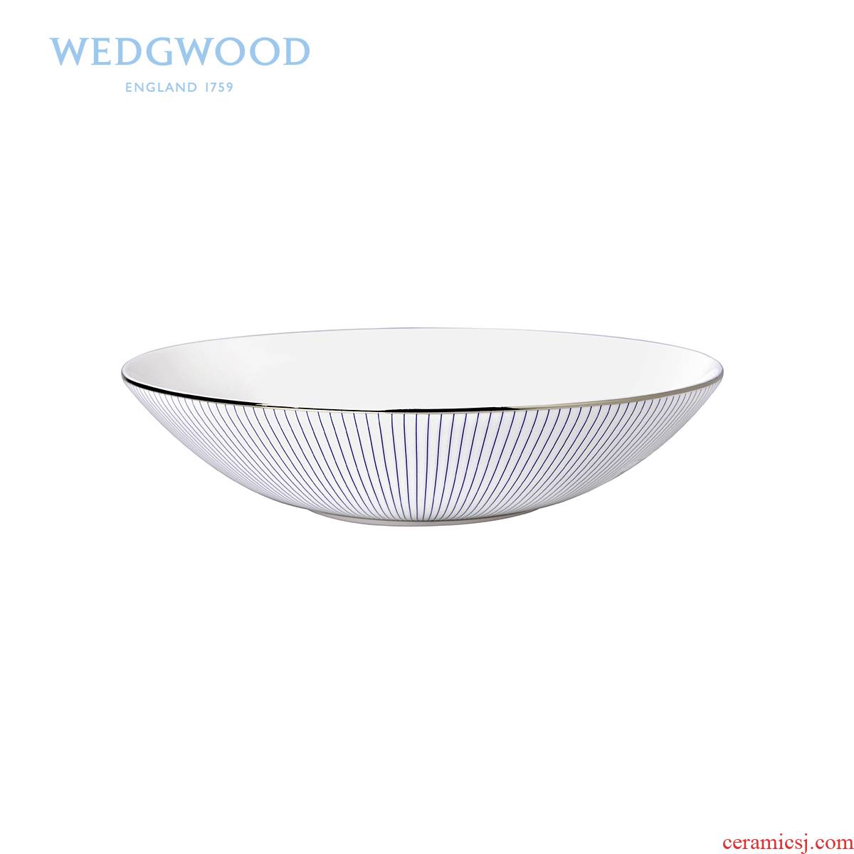 British Wedgwood Jasper Conran elegant stripe ipads 18 cm deep porcelain plate