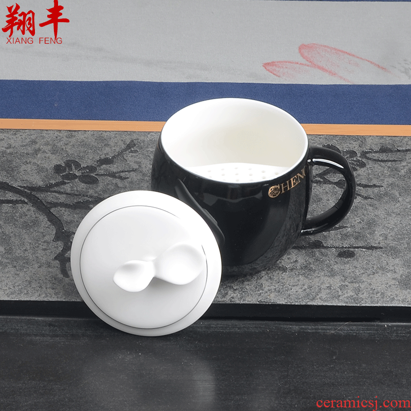 Filtering office ceramic cups with cover with Filtering mugs creative individuals master ultimately responds tea cups